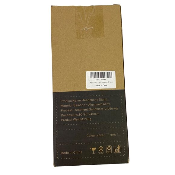 Aaoera HP45 Headphone Stand Bamboo and Aluminum Alloy Anti-Slip Office Desk Acc - Picture 9 of 10